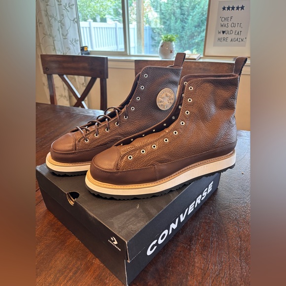 Brand new Men’s converse leather boots - Picture 1 of 5